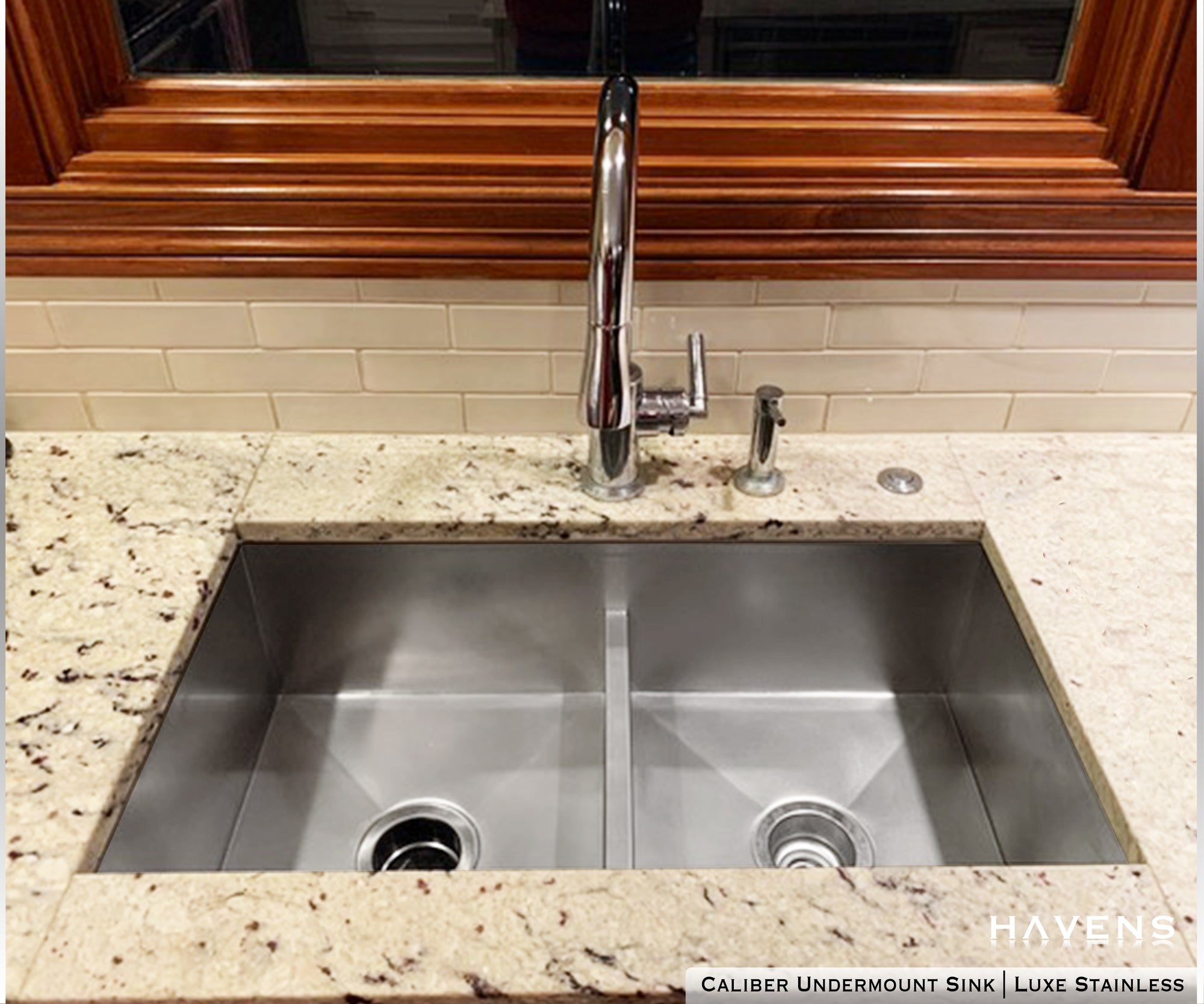 Caliber Double Bowl Sink - Stainless