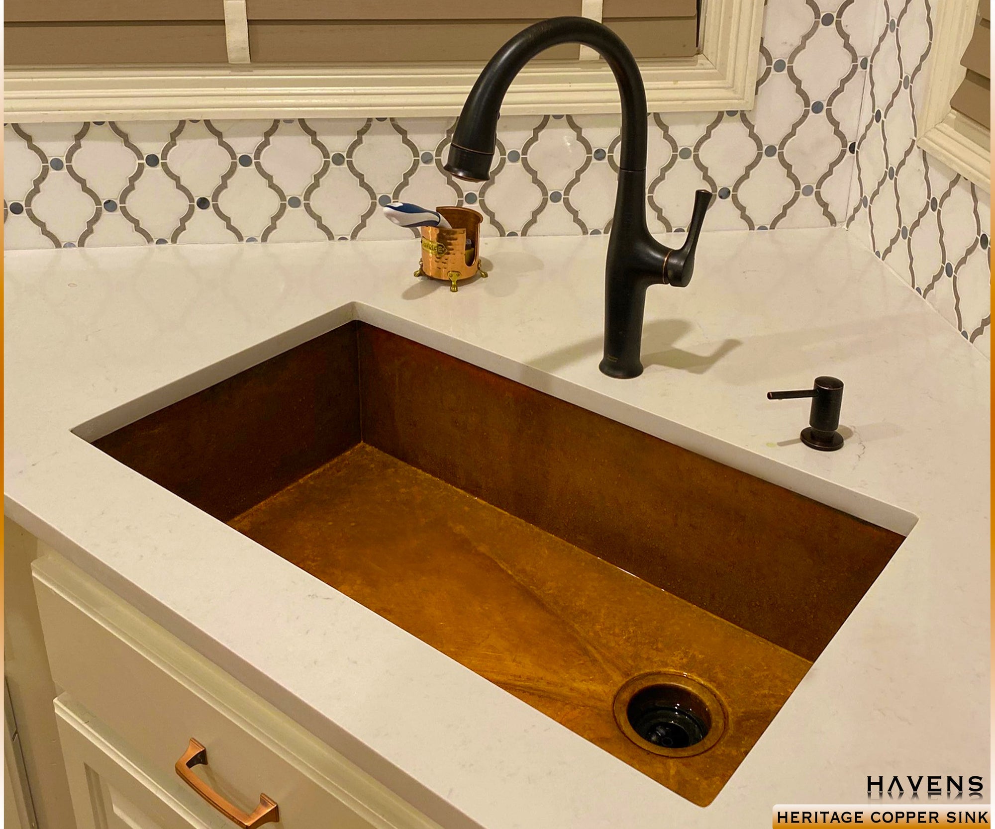 Custom Heritage Undermount Sink - Copper