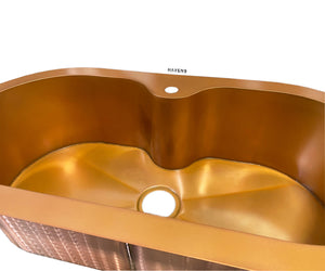 Custom Irregular Sink - Copper