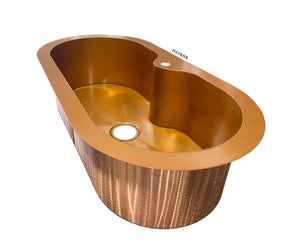 Custom Irregular Sink - Copper