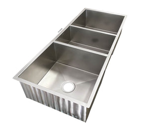 Triple Bowl Undermount Sink - Stainless