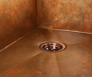 Custom Double Bowl Sink - Copper