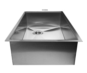 Undermount stainless steel kitchen sink in the signature Brushed finish.