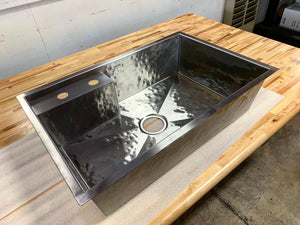 Custom Undermount Sink (Faucet Deck) - Stainless