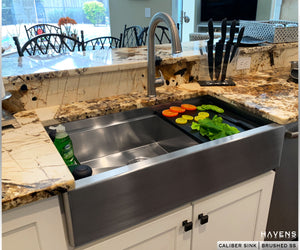 Nova Double Bowl Farmhouse Sink - Stainless