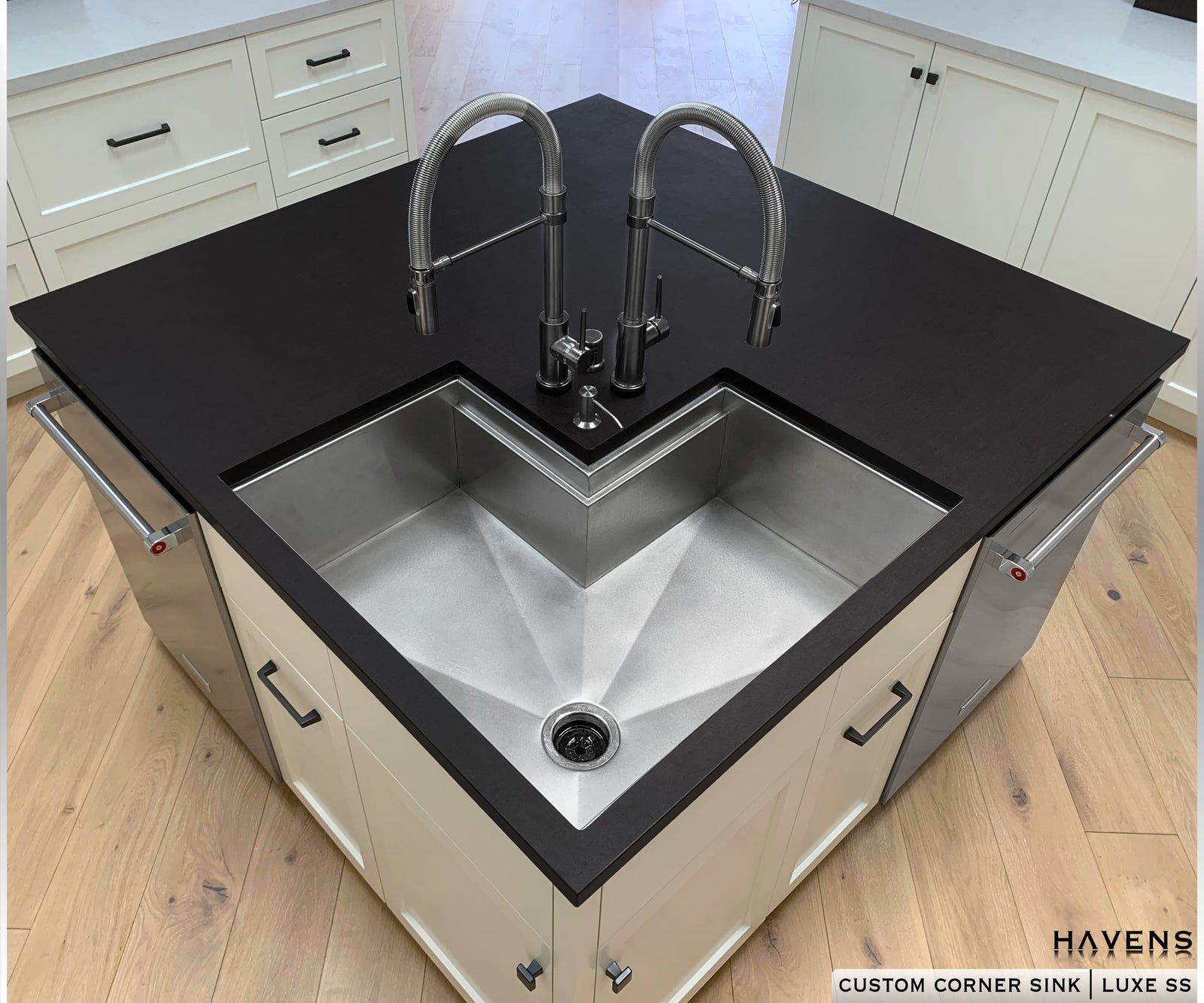 Custom Corner Sink - Stainless