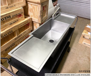 Custom Drainboard Sink - Stainless