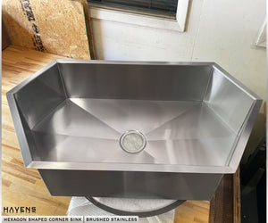 Custom Corner Sink - Stainless