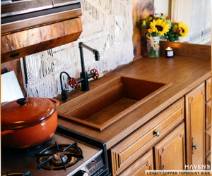 Custom Legacy Topmount Sink - Copper