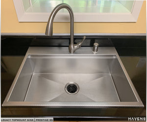 Custom Legacy Topmount Sink  - Stainless