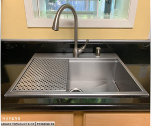 Custom Legacy Topmount Sink  - Stainless