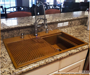 Custom Legacy Topmount Sink - Copper