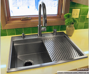 Custom Legacy Topmount Sink  - Stainless