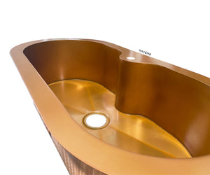 Custom Irregular Sink - Copper