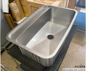 Custom Undermount Sink (Faucet Deck) - Stainless