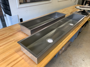 Custom Trough Sink - Stainless