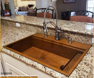 Custom Legacy Topmount Sink - Copper