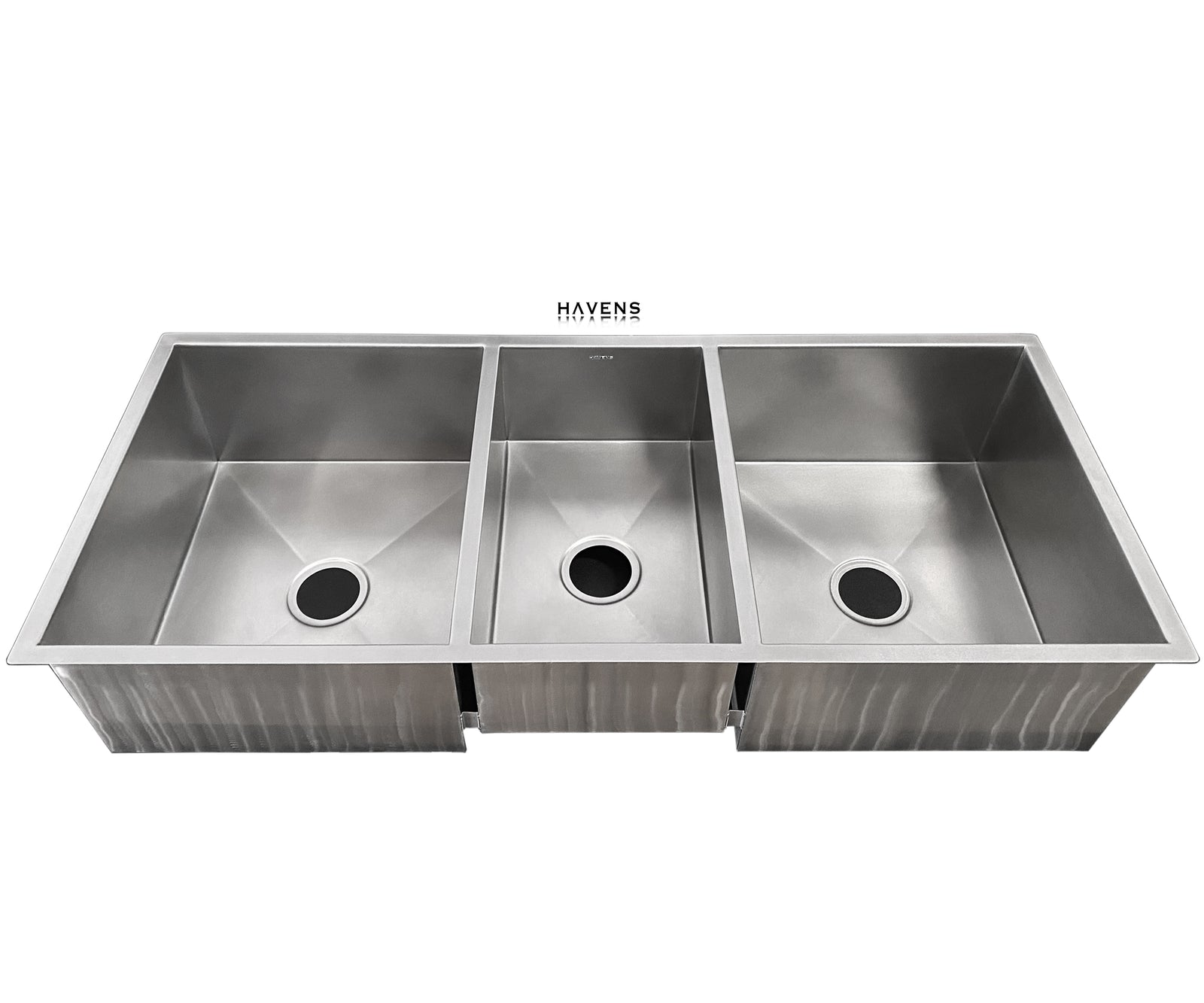 Triple Bowl Undermount Sink - Stainless