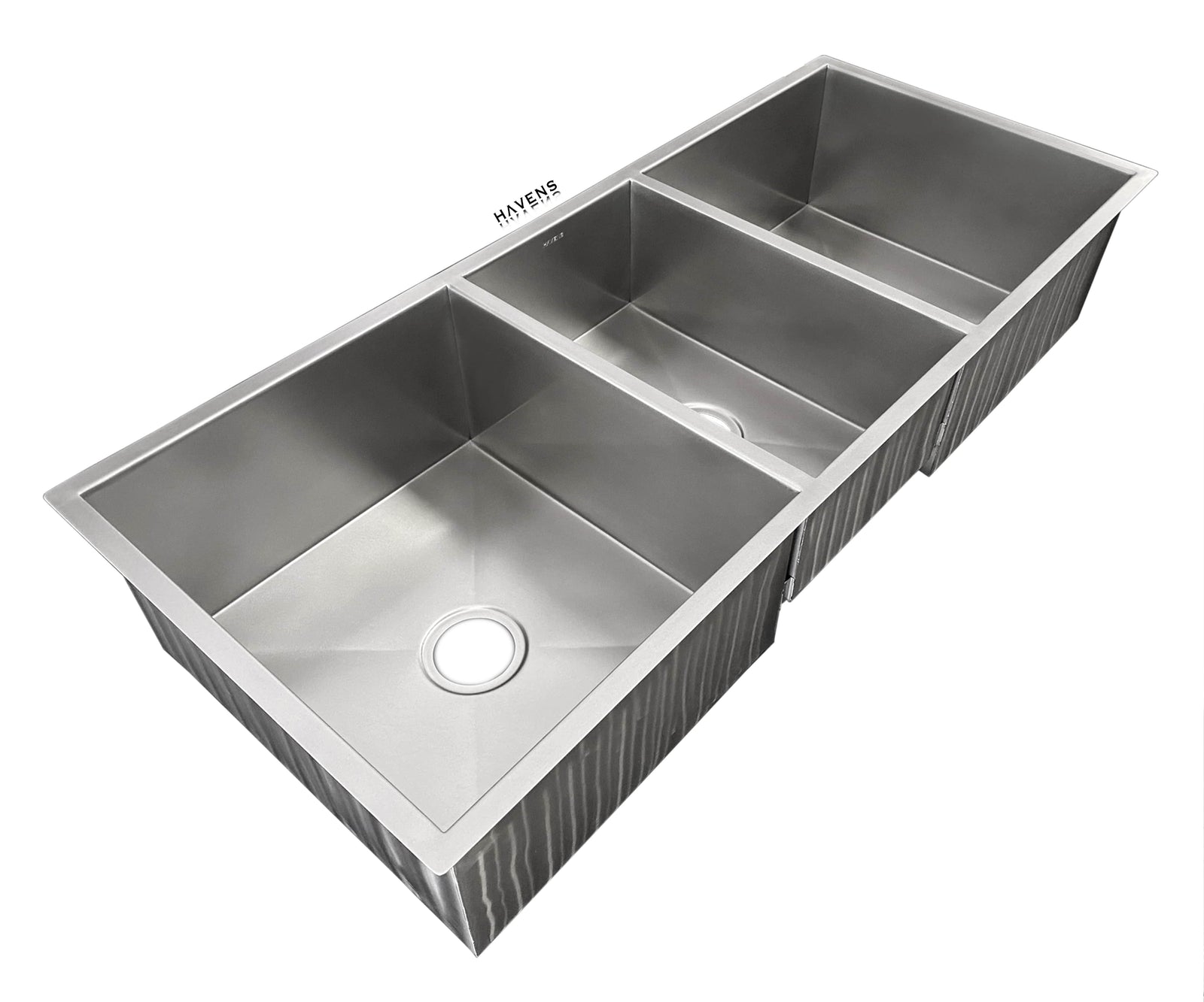 Triple Bowl Undermount Sink - Stainless