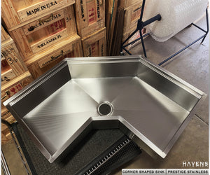 Custom Corner Sink - Stainless