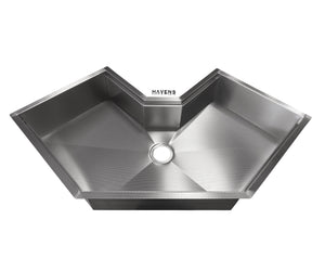 Custom Corner Sink - Stainless