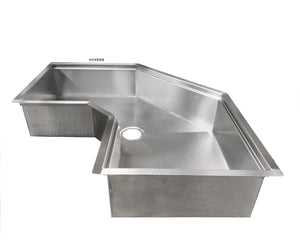 Custom Corner Sink - Stainless