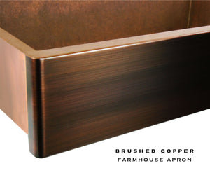 Legacy Farmhouse Sink - Brushed Copper