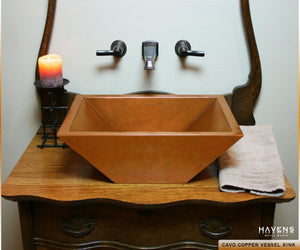 Custom Cavo Vessel Sink - Copper