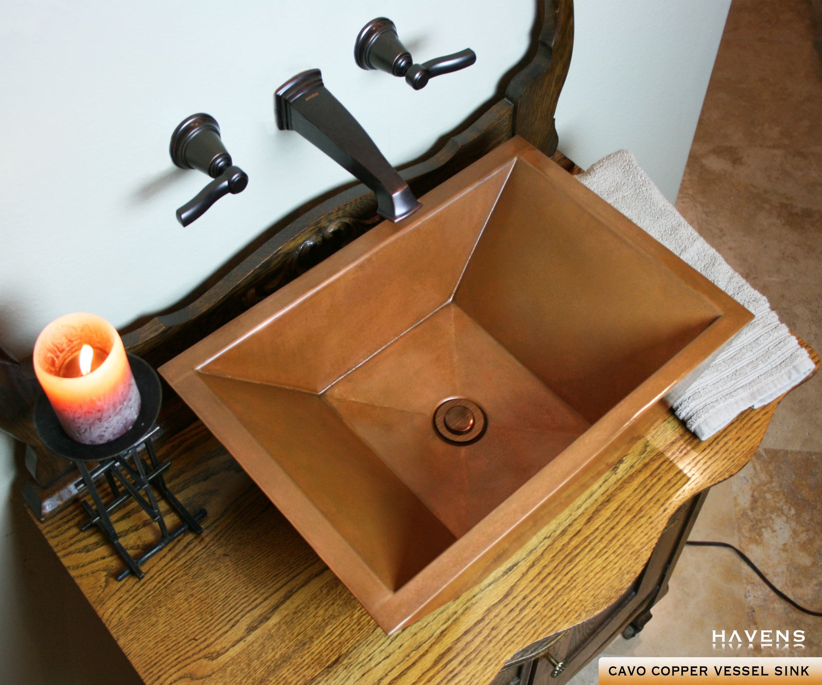 Custom Cavo Vessel Sink - Copper