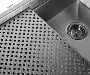 Stainless steel grid drain on Legacy Sink