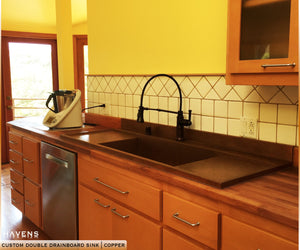 Custom Drainboard Sink - Copper