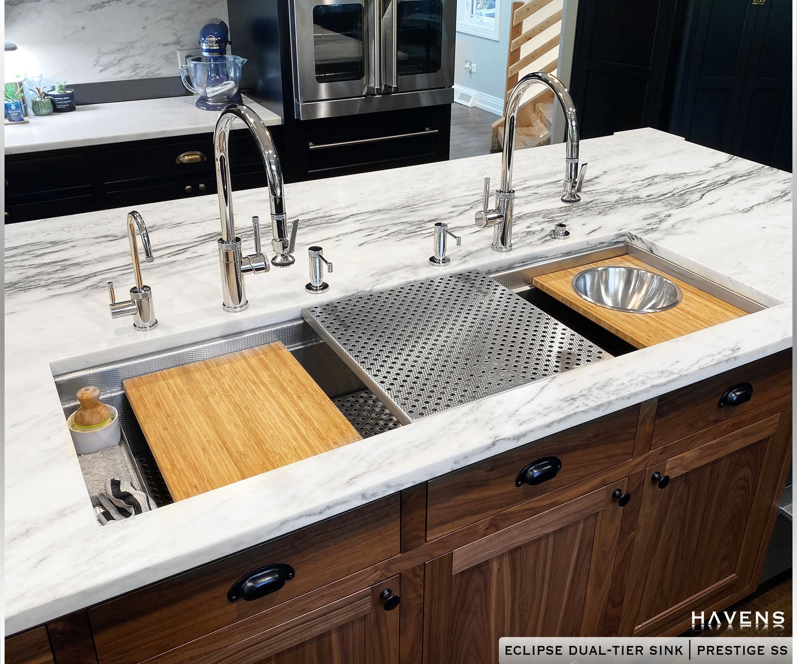 Eclipse Dual-Tier Sink - Stainless Steel