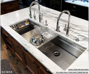 Custom Eclipse Dual-Tier Sink - Stainless