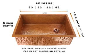 Heritage - Heritage Sink - Hammered Copper