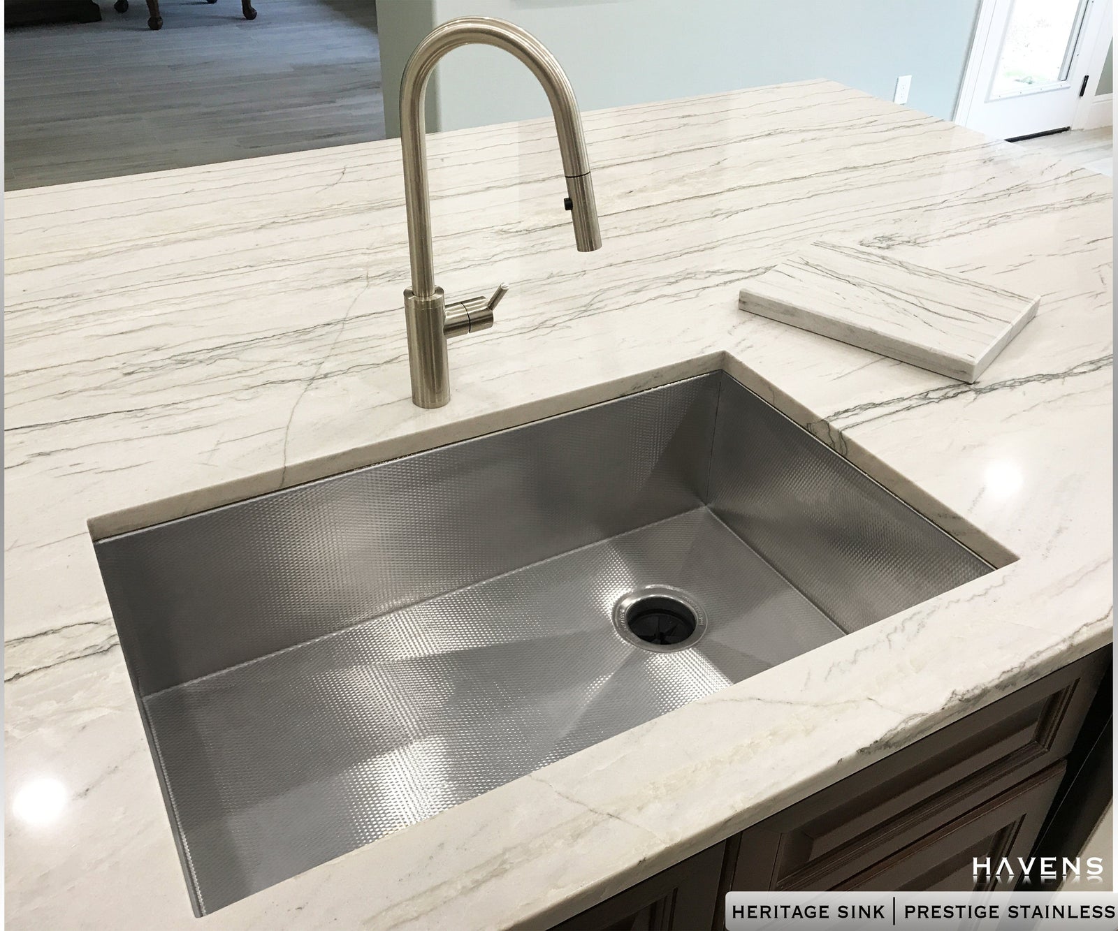 Heritage Sink - Prestige Stainless - textured metal