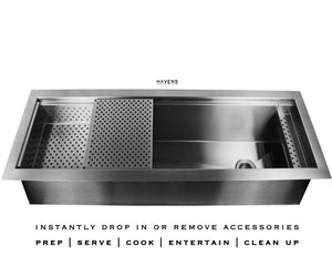 Eclipse stainless steel sink by Havens