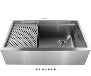 Legacy - Legacy Brushed Stainless Steel Farmhouse Sink - Undermount