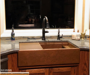 Legacy - Legacy Farmhouse Sink - Hammered Copper