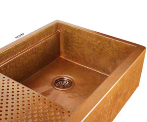 Legacy - Legacy Farmhouse Sink - Hammered Copper