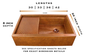 Legacy - Legacy Farmhouse Sink - Hammered Copper