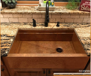 Legacy - Legacy Farmhouse Sink - Hammered Copper