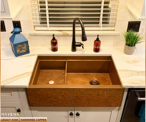 Legacy - Legacy Farmhouse Sink - Hammered Copper