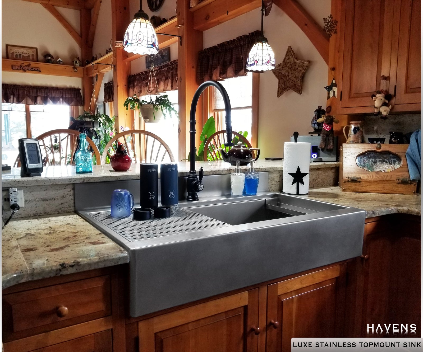 Custom Topmount Farmhouse Sink - Stainless